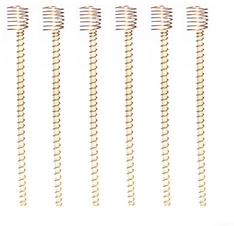 30,5 cm große Pflanzenstecker, elektrischer Anbau, 6 Stück Gartenpflanzenpfähle, verbessert die Vitalität der Pflanzen, elektrische Antennenpfähle