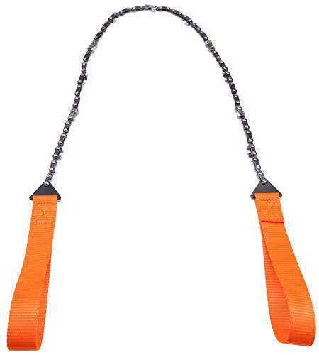 Tragbare Hand-Survival-Kettensäge mit Tasche – Notfall-Cam-Wanderwerkzeug für Garten, Outdoor-Werbung – Kompaktes, Leichtes Survival