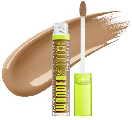 NYX Professional Makeup, Wonder Snatch Concealer, flüssig-cremige Formel, soft-mattes Finish, wasserfest, färbt nicht ab, spendet bis zu 24 Stunden Feuchtigkeit, vegane Formel, 21 Cappuccino, 3,5 ml