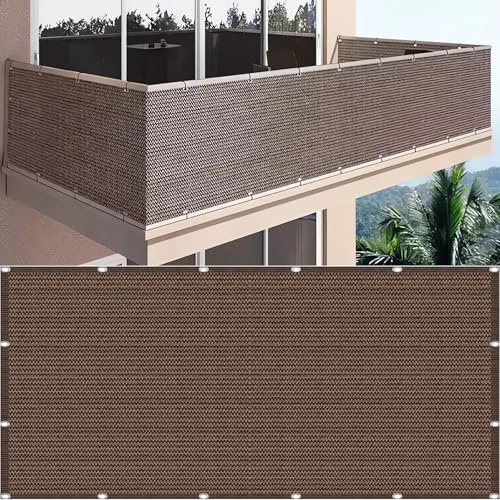 SDLLG Privacy Net, Fence Screen, Sun Protection Net with Eyelets, HDPE, 1 m x 3 m, 180 g/m², Balcony Cover, Weatherproof Shade Net, Garden Fence, Wind Protection for Garden, Balcony, Sports Field
