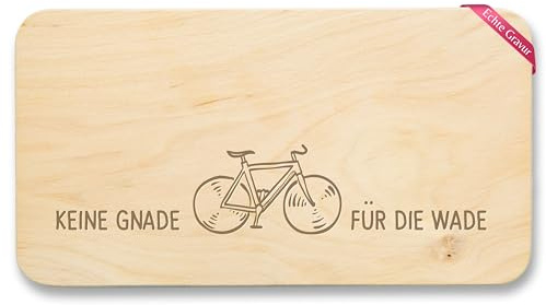 Frühstücksbrettchen Holz - Radsport - Frühstücksbrett - Brotzeitbrett Keine Gnade für die Wade I Radfahrer Geschenkideen für Fahrradfahrer Geschenk für Mountainbiker I Radfahren Geschenke