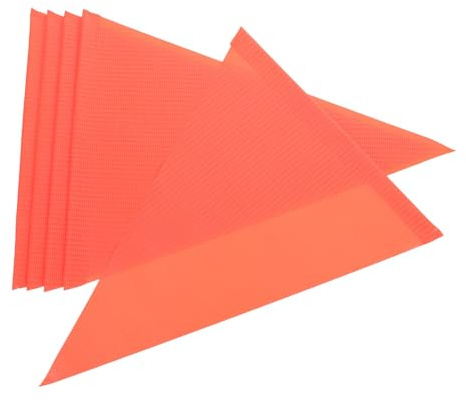 BESPORTBLE Drapeau de Sécurité pour Vélo D'garçon et Filles en PVC Rouge, Lot de 5 Pièces, Drapeau Avertisseur Portable Améliorant la Sécurité Routière pour Trottinette et Vélo Lors