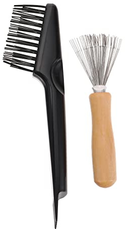 HONMEET Set Outils de Nettoyage pour Brosse à Cheveux et Portable pour Retirer Poils et Saletés Ergonomique et Usage Maison et Salon