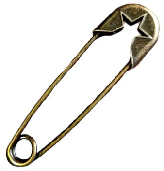 Hrlace 2 stycken extra stora säkerhetsnålar vintage legering säkerhetsnål antik brons nålar robusta broscher för halsduk filtar kjolar kläder väskor 75 x 21 mm femuddig stjärna
