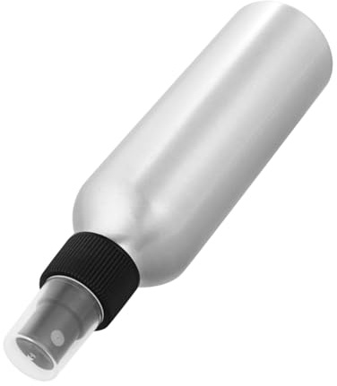 AUTSUPPL 2 pezzi Bottiglie Spray Ricaricabili in Lega di Alluminio con Ugello Nero Nebulizzatore Multiuso per Acqua Cosmetici e Piante Design Smontabile Antigoccia per Viaggi e Uso