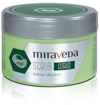 Miraveda by Italwax Gommage aux Agrumes - 250ml - À l’huile de coco et au citron vert pour une délicate note d’agrumes – Idéal pour le soin des mains