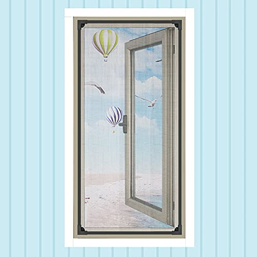 ACUY Malla Mosquitera para Ventana 40x70cm, Mosquitera Autoadhesiva Mosquitera Fija Fibrade Vidrio Malla Lavable