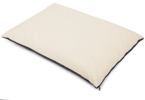 PillowPrim Hundekissen Elite Matratze Hundebett Hundesofa Hundekorb Hundecouch Tierbett Weich Haustierbett XL 74x50 cm Beige Öko-Leder