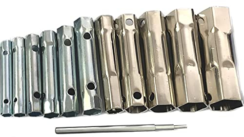 Young Wolf 12 Funkstecker Schraubenschlüssel Doppel-End-Steckschlüssel Set Klempner Rückenmutter Hahn 8-37mm