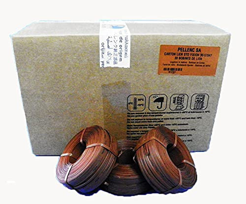 Todocultivo Bobina Hilo Alambre PLASTIFICADO ATADORA PELLENC Original AP25 FIXION 30 UDS de 200mtrs. Alambre plastificado para Atado de Ramas y Plantas