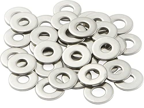 AMLOOPH Unterlegscheiben M3, Große Flach Unterlegscheiben M3 X 9mm Dicke 0,8mm Edelstahl Beilagscheiben DIN9021 A2 V2A(50 Stück) M3 Unterlegscheiben Edelstahl Für Schrauben & Muttern & Gewindestange