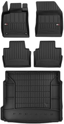 OMAC Fußmatten & Kofferraumwanne Set für Peugeot 508 2018-2025 Gummi Schwarz 5X