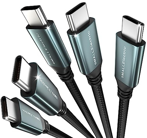 USB C to USB C Charging Cable 5Pack 60W Type C Fast 6ft Long Charger Cord for Apple iPhone 16/16 Plus/16 Pro Max/iPhone 15/15 Plus/ 15 Por Max,Mac Book/iPad/Android Samsung Galaxy S22 S23