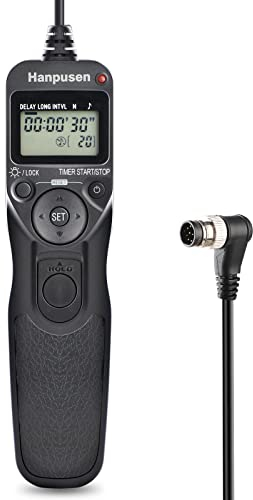 AODELAN N8 Camera Remote Shutter, Shutter Timer Remote Release Control Timer Intervalometer for Nikon D300, D200, F6, F100, F5, F90X, F90, N90s, D1X, D2H, D3X; Fujifilm S5 Pro, S3 Pro