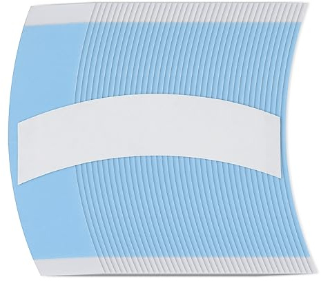 LUTER 40uds Cintas de Pelucas Pelucas, Invisibles Cinta de Doble Cara para Pelucas Resistente al Agua Cinta Adhesiva Peluca Adhesivo Fuerte Tiras de Cinta de Peluquín (Azul)