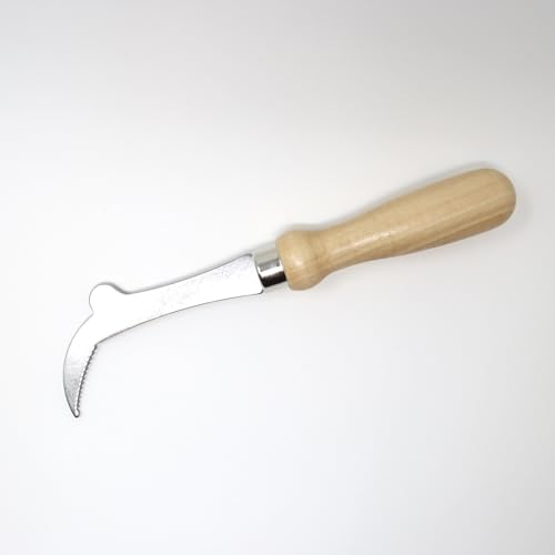 Wabenheber aus Edelstahl mit Holzgriff zum einfachen Anheben der Rähmchen Bienen Imkerei Waben Werkzeug