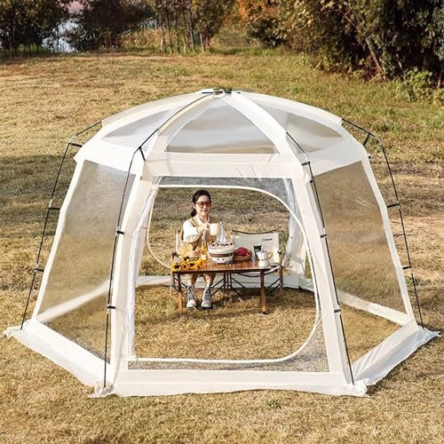 Tenda a Bolle Gazebo Della Tenda a Bolle Trasparente, 4-8 Persone Outdoor Igloo Dome per Campeggio/Sfilate, Rifugio da Baldacchino per Patio da Giardino, Case Sportive Resistenti Alle Intemperie