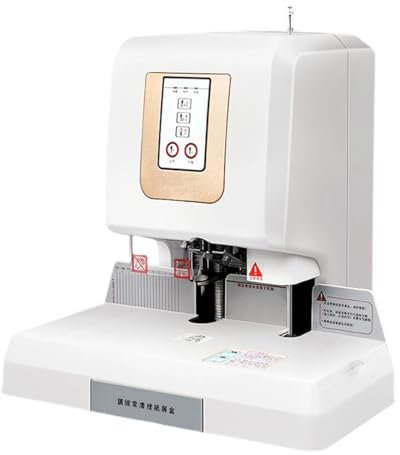 Bindegerät, GD569 Automatische Gutscheinbindemaschine 5 cm elektrische Stanzmaschine Heißschmelzniet-Tubenkleber-Installationsmaschine, für A4, A5 oder kleinere Formate(SKU4)