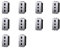 IXTRIMA Presa Bipasso 2P+T 10/16A 250V, Compatibile con Bticino Living Light, Set da 10 Pezzi, Grigio