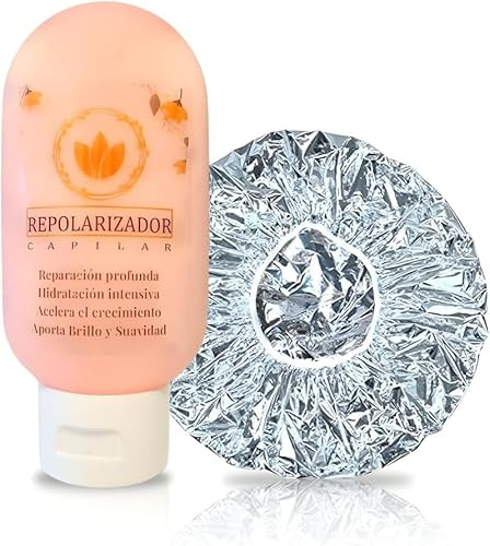 Genérico Repolarizador Capilar 60 ml + Gorro Térmico Gratis Tratamiento Capilar Anti-Frizz para Cabello Dañado, Seco o Quebradizo con Ingredientes Hidratantes y Nutritivos Gorro Térmico GRATIS