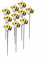 Mounteps 10 Piquets de Jardin Abeille Décorations de Jardin en résine Décorations d'art de Patio, Cadeaux Abeille