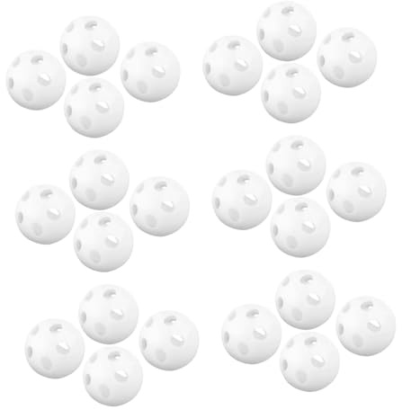 SOIMISS 80stücke Rasselleinsätze für Babyspielzeug aus Kunststoff Weiße Rasselkugeln als Geräuschemacher für Bastelarbeiten und Reparaturen von Handglocken und Stofftierrasseln