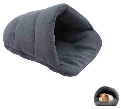 nuneoeuo Guinea Pig Bed, Mini Guinea Pig House Soft and Warm Hamster Bed Dark Gray Small Pet Beds, Comfortable Pet Sleeping Bag Mini Suitable for Hamster Squirrel Hedgehog Guineas Pigs