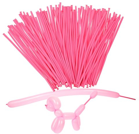 Alasum 100 Ballons Longs en Latex Rose, 100 Pièces, Ballons Modelables pour Fêtes D'anniversaire et Décorations Intérieures/extérieures, Loisirs Créatifs et Animation D'événements