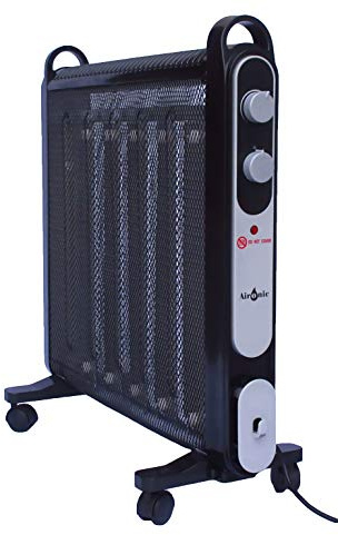 Aironic (TM Black 2000W Electric Mica Convector Panel Heater
