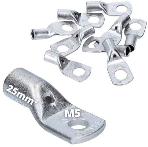 10 pezzi Cembre A5 M5 tubo cavo da 25 mm² M5 unisoliert in rame stagnato