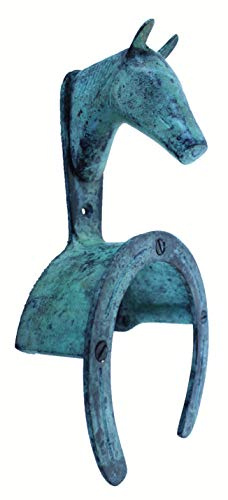 CHALLENGER Horse Equestrian Stable Wall Mounted Bridle Tack Holder in Patina Finish 6732PT