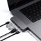 SATECHI Adattatore multiporta USB-C Hub Pro Hub Mini, Dongle con porta USB4, dati USBC, 2 dati USB-A, Ethernet, jack audio, per MacBook Pro/Air M1 M2 M3 M4 - Grigio siderale