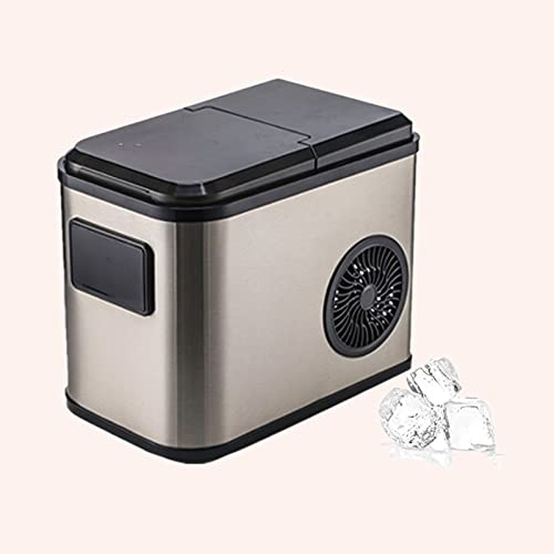 Machine a Glacons Et Glace Pilee Machine a Glace Italienne Professionnelle 9 Glaçons par 8 Min 2 Tailles de Glaçons Poser sur comptoir,A