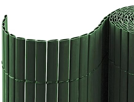 casmartis PVC Sichtschutzmatte - grün - 120 x 1000 cm (2-teilig) - Zaunsichtschutz, Sichtschutzzaun, Balkonverkleidung, Zaunblende