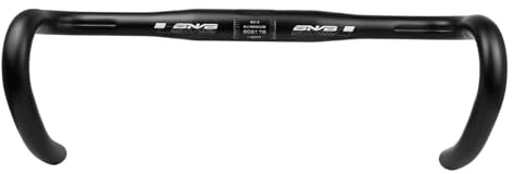 PLATT Manubrio per bici da strada in alluminio Drop Bar Diametro 25,4mm/31,8mm Manubrio per bicicletta 380/400/420mm