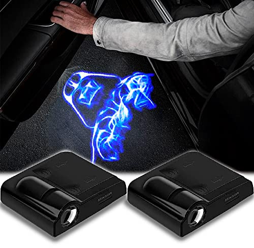 DmStore 2pcs for Vader 3D Magnetic Car Door Step LED Welcome Logo Shadow Ghost Light Projector Lamp fits All Car Models (Star Wars Darth Vader)