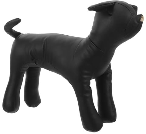 Yardwe Hundebekleidungsständer Stehender Hundemodell-petshop-Mannequin Pu-Leder Einfache Wartung