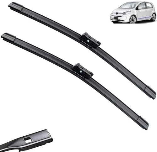 Auto-Windschutzscheiben-Wischerblätter, kompatibel mit Volkswagen VW UP 2011–2020 2013 2014 2015 2016 2017, Wischer für vorne und hinten, 61 cm, 40,6 cm