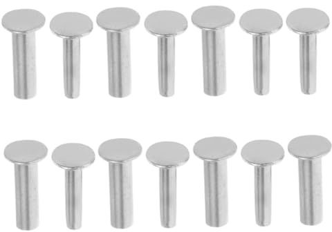 IMIKEYA Kit De Remaches Para Mangos De Cuchillos De Cocina Diy, 7 Pares, Acero Inoxidable 1.2 Mm, Remaches De Seguridad Fijación Estable, Accesorios Para Herramientas De Cocina, Uso Manual y Artesanal