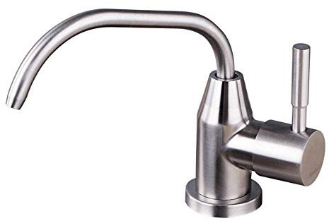 Taps 1/4'' Osmosis Drinking Water Filter Kitchen Tap Stainless Steel Wire Drawing Single Cold Direct Drinking Water Purifier Faucet