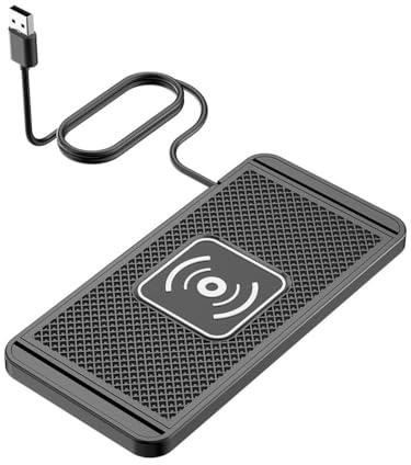 RuiJOTWAT 15W Wireless Charger, Non-Slip Wireless Car Charging Pad For Car Charging Pad With 40W Car Charger For S23/S22, 15/14/13/12 (1M Cable)