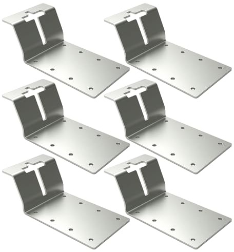 Support de montage de poteau en T – Acier robuste – Support de montage vertical pour poteaux en T, panneaux d'agriculture, contreplaqué, travail du bois, réparation à domicile, clôture extérieure
