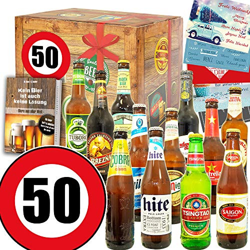Geschenke zum 50. Geburtstag/Bier aus der Welt/Geschenke Mann zum 50.