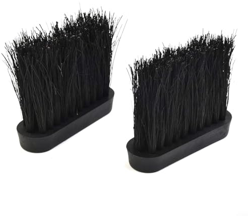 2 Stück längliche Ersatzbürste für Kamin, 9,8 x 3,2 x 1,5 cm