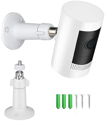 Tyeyober Ring Kamera Halterung,Wandhalterung für Ring Stick Up Cam,Ring Indoor Cam(1st Gen),Ring Stick Up Cam Battery,Arlo Pro 4/3/2,Arlo Ultra, 360 Grad einstellbare Sicherheitshalterung