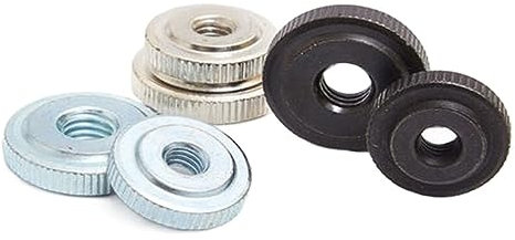 Handdrehschraube, 2–10 Stück, M2, M2,5, M3, M4, M5, M6, M8, M10, verzinkt, vernickelt, Kohlenstoffstahl, gerändelte dünne Flügelmutter, Instrument, Muttern von Hand festziehen (Farbe: vernickelt_M5, 5