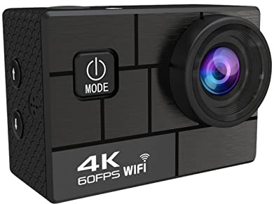 DIGNIFE Action Camera, Action Camera Ultra HD 4K / 60fps WiFi 2.0 170D Underwater Waterproof Helmet Video Camera Helmet Cameras for Motorcycles(Option 2)