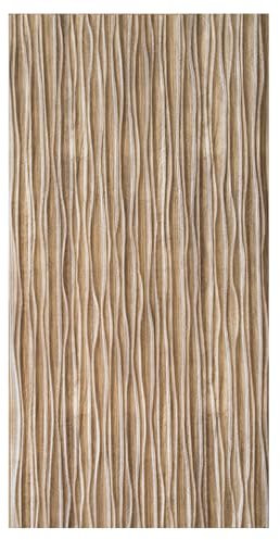 Grace Baltic pannelli da parete 3D di ottima qualità, rivestimento da parete in PVC, adesivo da parete elastico, spessore 1 mm (‎Onda Di Cenere)