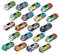 Toyvian 25pezzi Auto Giocattoli Educativi per Auto Pull Back Miniature per Compleanno e Ragazze