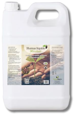 Humus líquido MicoSoil. Enriquecido con microorganismos beneficiosos. Estimula el desarrollo radicular. Vermiduero (10L)